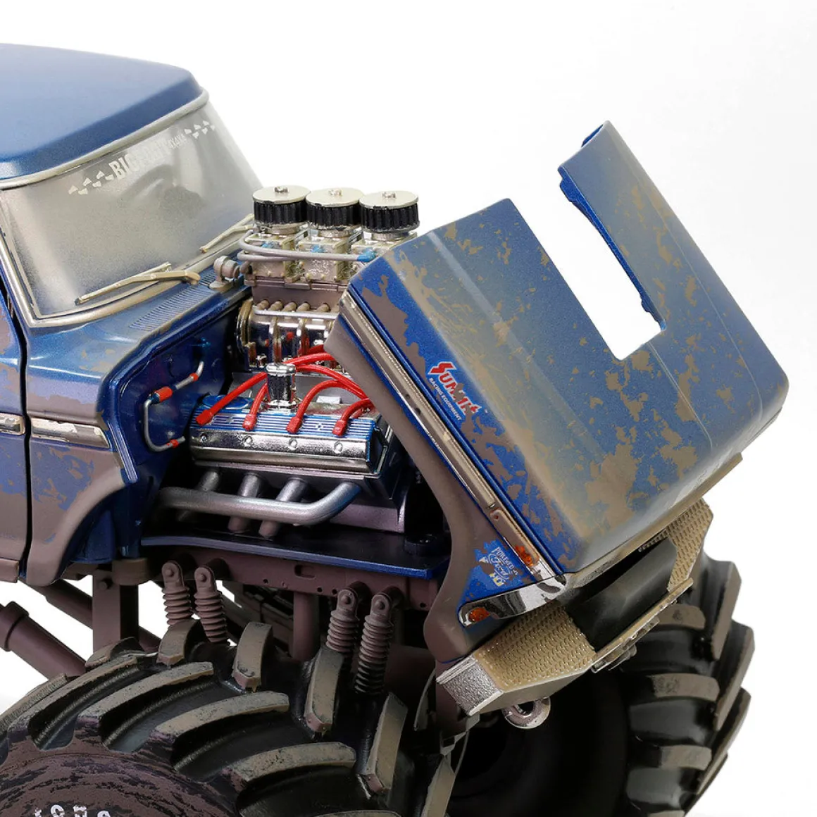 1/18 Kings of Crunch Bigfoot #1, 1974 Ford F-250 Monster Truck with 66-Inch Tires, Dirty Version