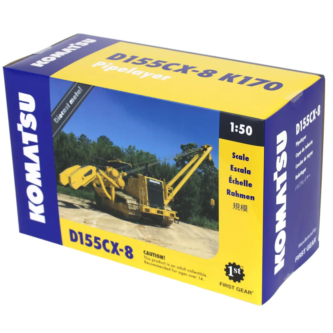 1/50 Komatsu D155CX-8 with K170 Pipelayer