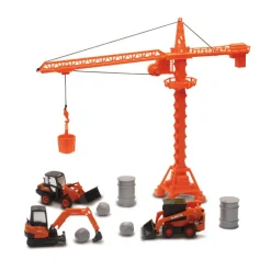77700-10060 Kubota Construction Vehicles & Crane Set by New Ray