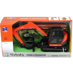 1/18 Kubota Excavator KX080-4 with Interchangeable Parts