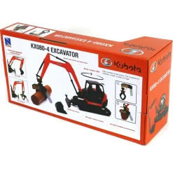 1/18 Kubota Excavator KX080-4 with Interchangeable Parts