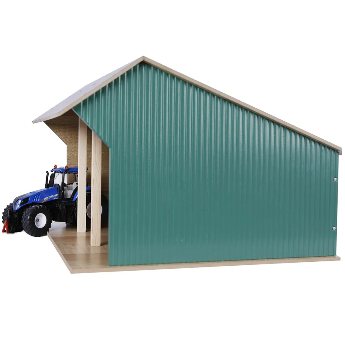 1/32 Large Farm Machinery 3 Bay Shed with High Roof