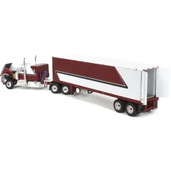 1/64 Legendary Red & White Kenworth W900A w/ 40ft Vintage Reefer Trailer, DCP by First Gear