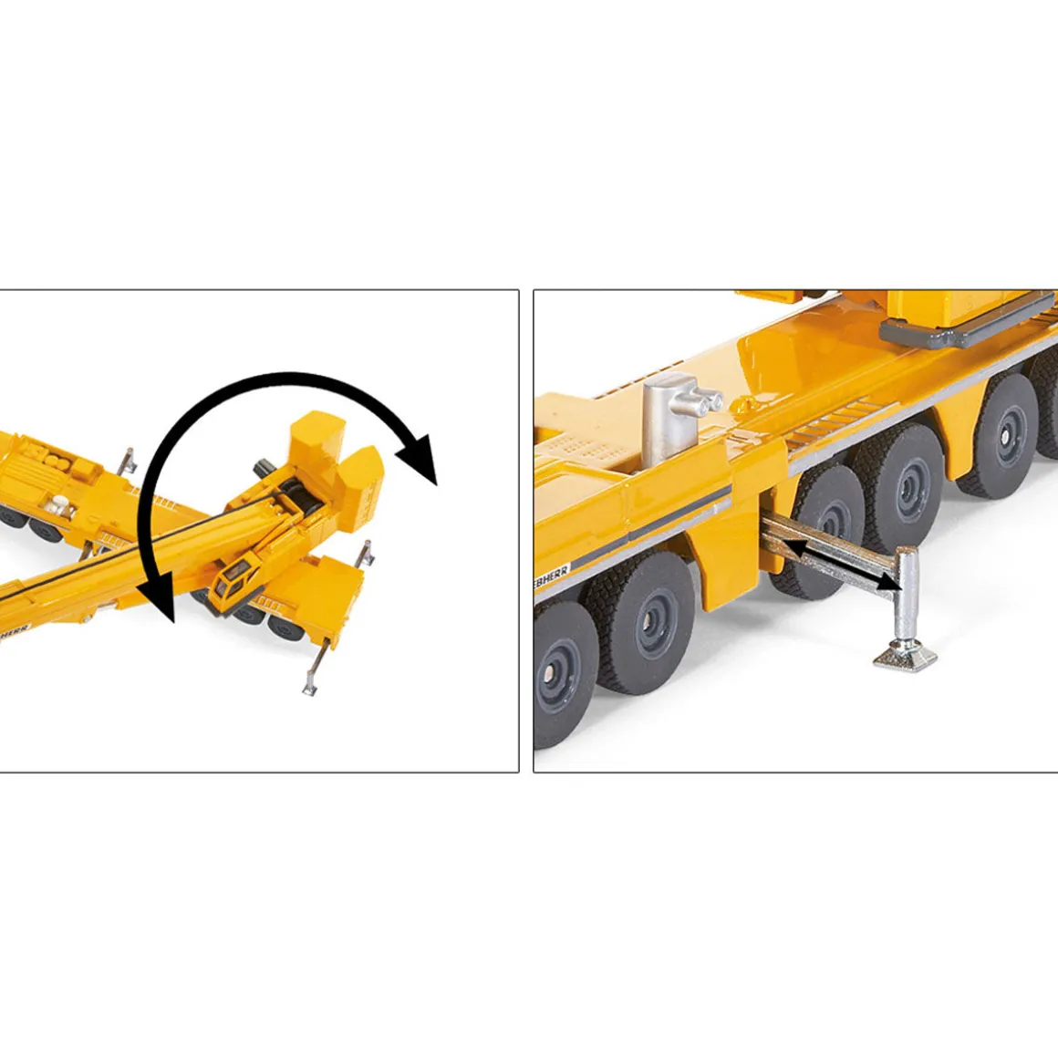 1/87 Liebherr Mobile Crane with Telescoping & Pivoting Crane Arm
