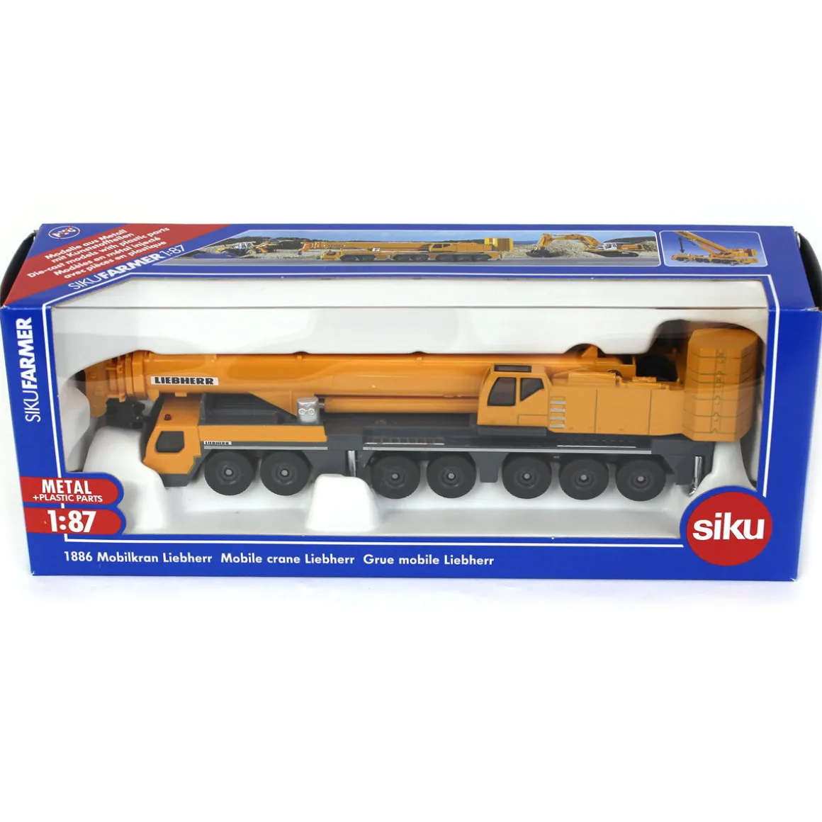 1/87 Liebherr Mobile Crane with Telescoping & Pivoting Crane Arm
