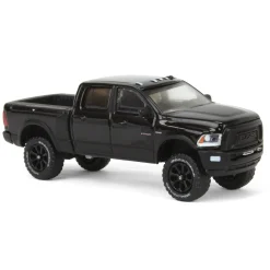 1/64 Lifted 2017 Dodge Ram 2500 Power Wagon Pickup Truck, Black, Collaboration Exclusive