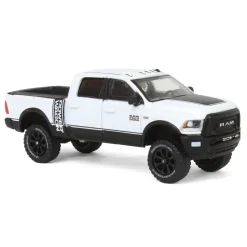 1/64 Lifted 2017 Dodge Ram 2500 Power Wagon Pickup Truck, White, Collaboration Exclusive