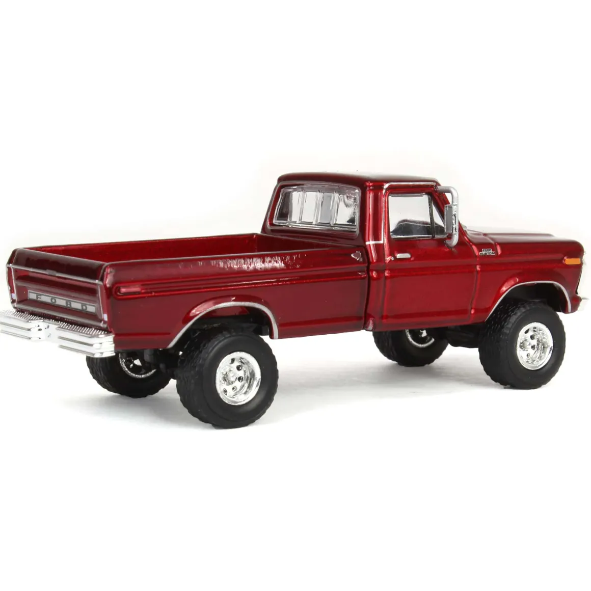 1/64 Lifted 1977 Ford F-250, Red, Midwest Diecast Exclusive