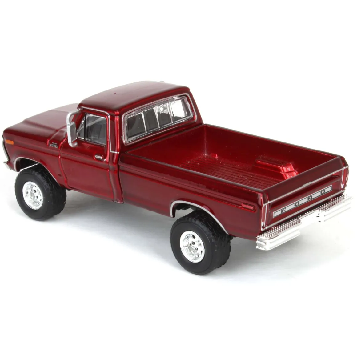 1/64 Lifted 1977 Ford F-250, Red, Midwest Diecast Exclusive