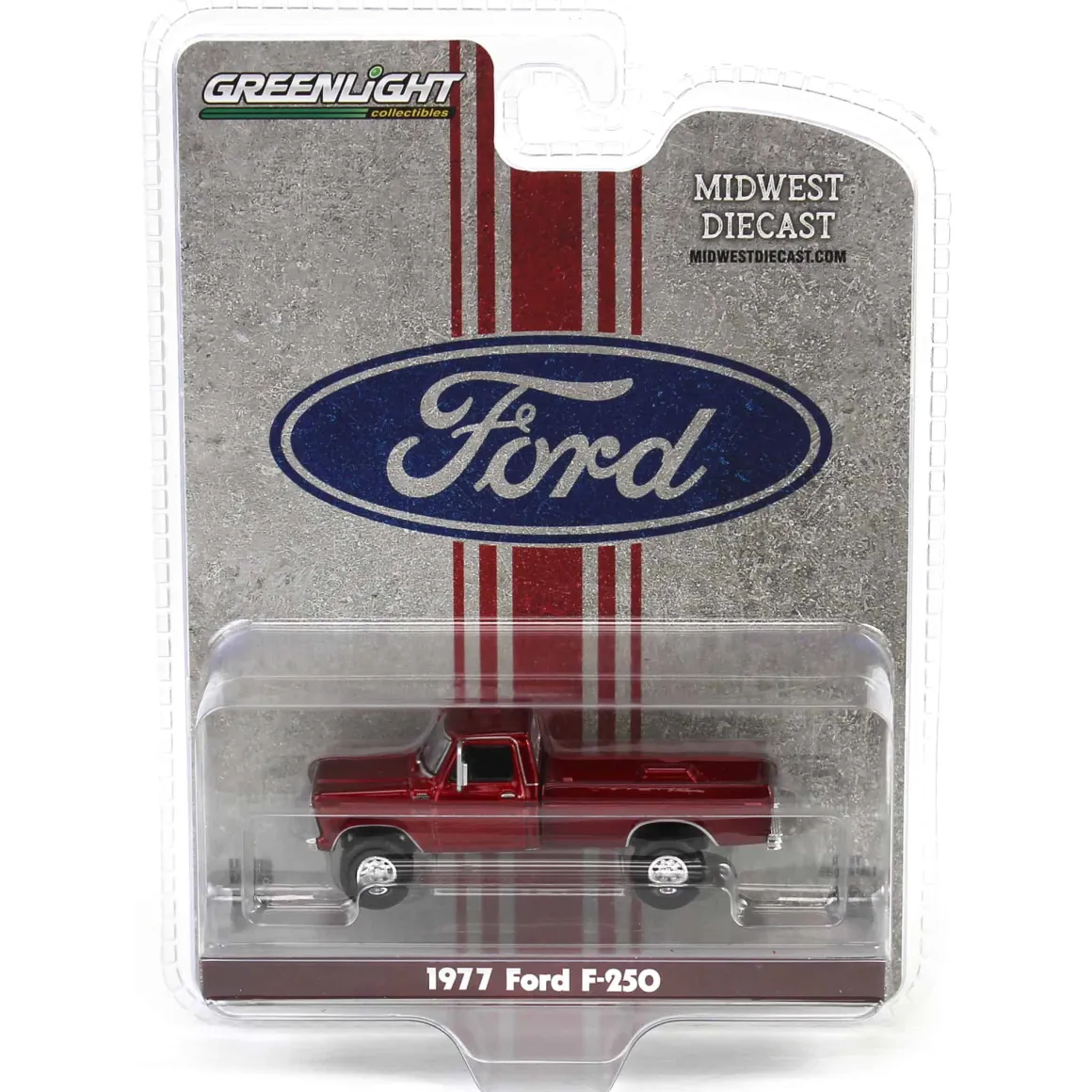 1/64 Lifted 1977 Ford F-250, Red, Midwest Diecast Exclusive