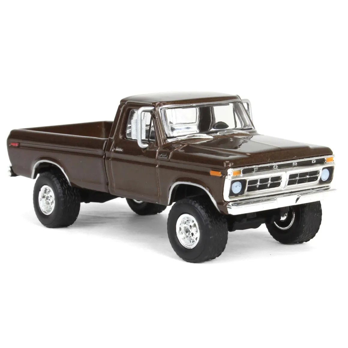 1/64 Lifted 1977 Ford F-250, Rootbeer, Midwest Diecast Exclusive