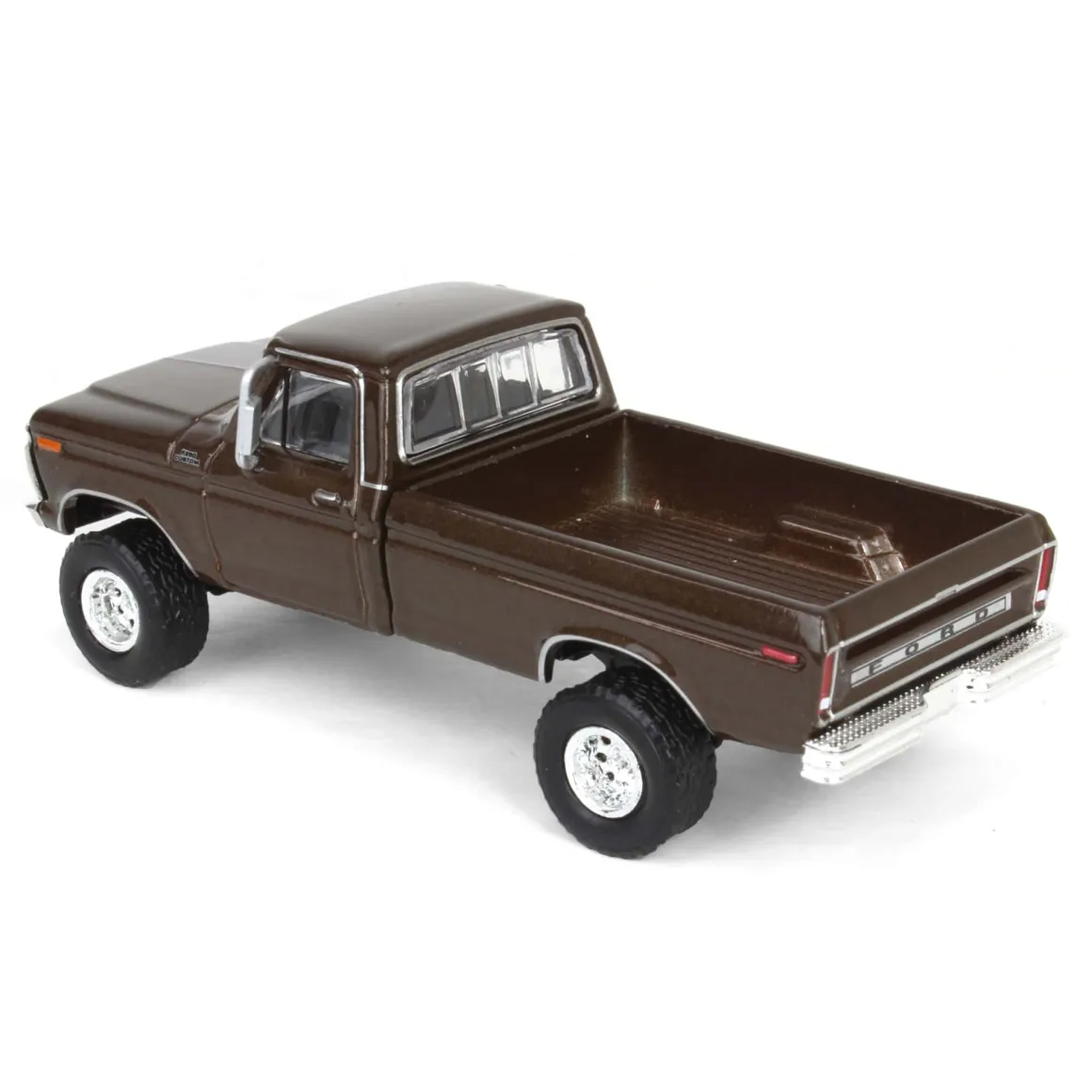 1/64 Lifted 1977 Ford F-250, Rootbeer, Midwest Diecast Exclusive