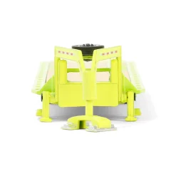1/64 Lime Green Gooseneck Trailer with Red & White Conspicuity Stripes, Hobby Exclusive