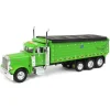 1/64 Lime Green Peterbilt 379 w/ Tri-axle MAC Dump Body, DCP by First Gear