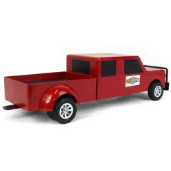 1/16 Little Buster Toys Red 4-Door Dually Pickup Truck