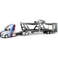 1/64 Mack Anthem Car Carrier with 1988 BMW 3 Series M3, Silver, Maisto