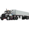 1/50 Mack Granite MP Day Cab, Black, Silver, East Genesis End Dump Trailer by First Gear
