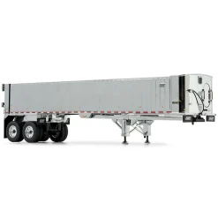 1/50 Mack Granite MP Day Cab, White with Chrome East Genesis End Dump Trailer by First Gear