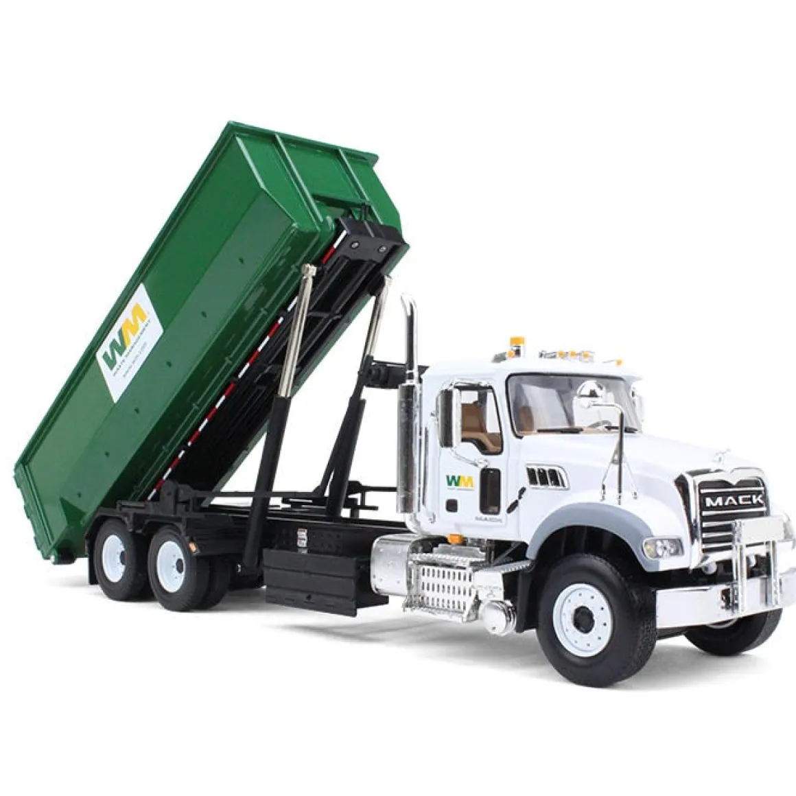 1/34 Mack Granite Waste Management Truck with Green Roll off Container