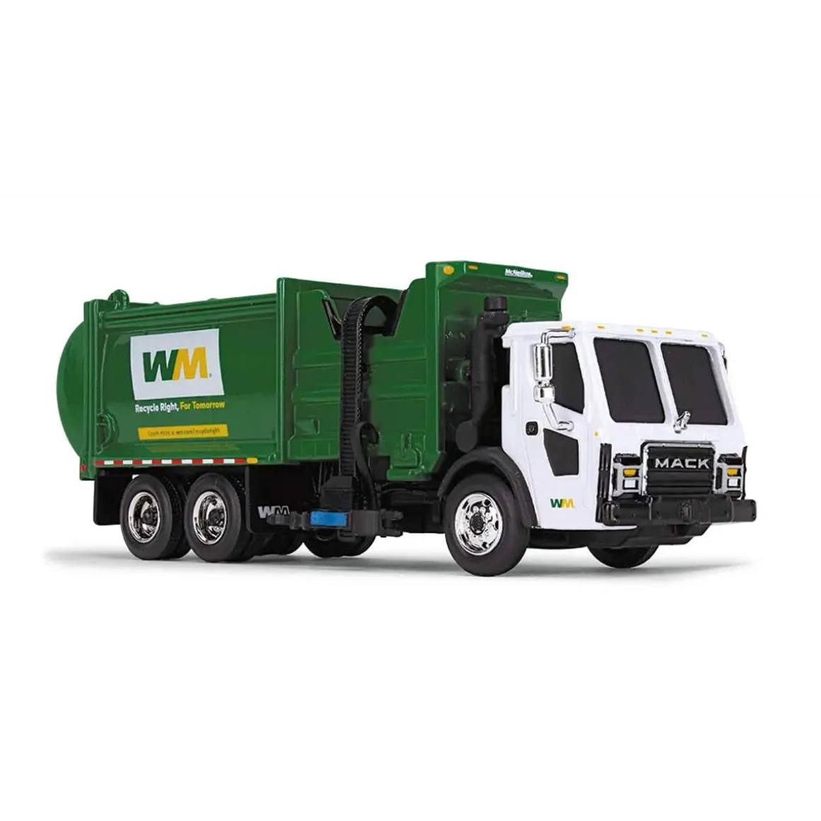 1/87 Mack LR Waste Management Refuse Truck with McNeilus ZR Side Loader