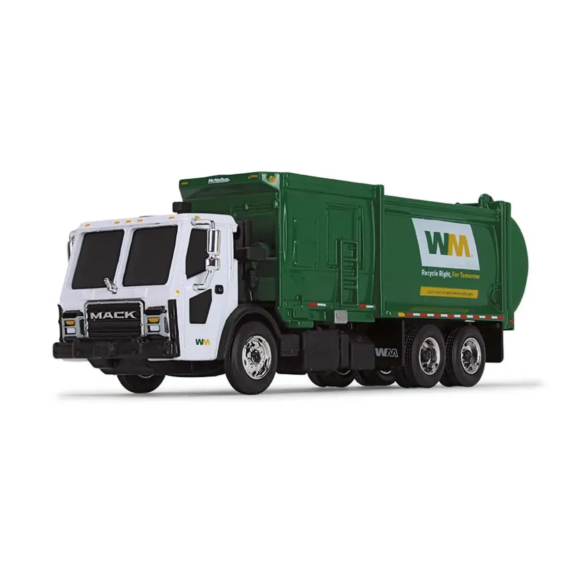 1/87 Mack LR Waste Management Refuse Truck with McNeilus ZR Side Loader