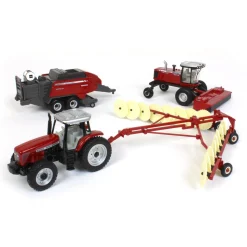 1/64 Massey Ferguson 4 Piece Haying Set