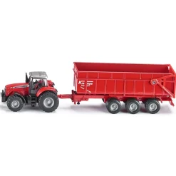1/87 Massey Ferguson 8480 Tractor with Krampe Dump Trailer