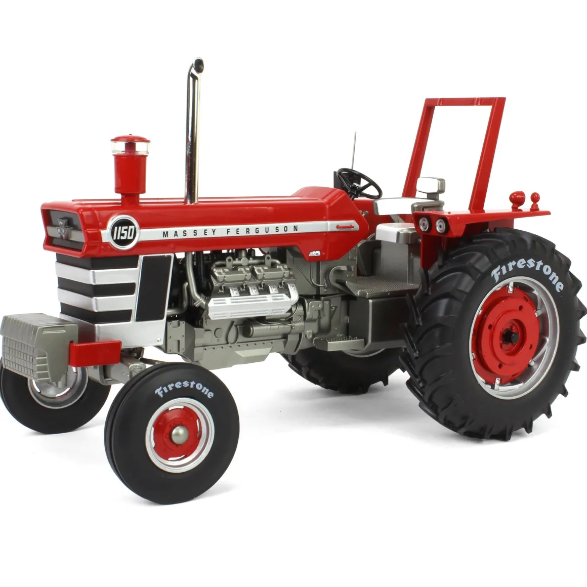 1/16 Massey Ferguson 1150 with Firestone Tires, ROPS & Chrome Stack