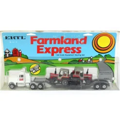 1/64 Massey Ferguson Semi w/ Trailer & 2 Massey Ferguson 699 Cabs, ERTL Farmland Express