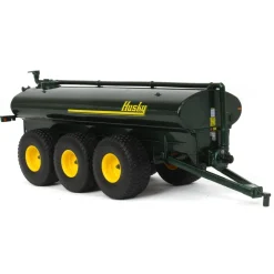 1/64 Metallic Green Husky 27500L Tri-axle Slim Line Liquid Manure Spreader by First Gear
