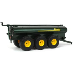 1/64 Metallic Green Husky 27500L Tri-axle Slim Line Liquid Manure Spreader by First Gear