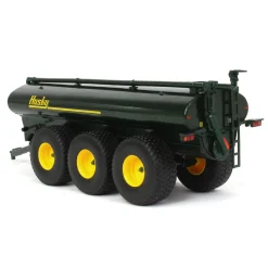 1/64 Metallic Green Husky 27500L Tri-axle Slim Line Liquid Manure Spreader by First Gear