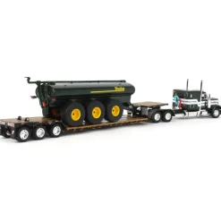 1/64 Metallic Green Husky Peterbilt 379 w/ Fontaine Renegade Lowboy & Husky Manure Spreader, DCP by First Gear