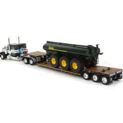 1/64 Metallic Green Husky Peterbilt 379 w/ Fontaine Renegade Lowboy & Husky Manure Spreader, DCP by First Gear
