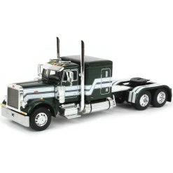 1/64 Metallic Green Husky Peterbilt 379 w/ Fontaine Renegade Lowboy & Husky Manure Spreader, DCP by First Gear