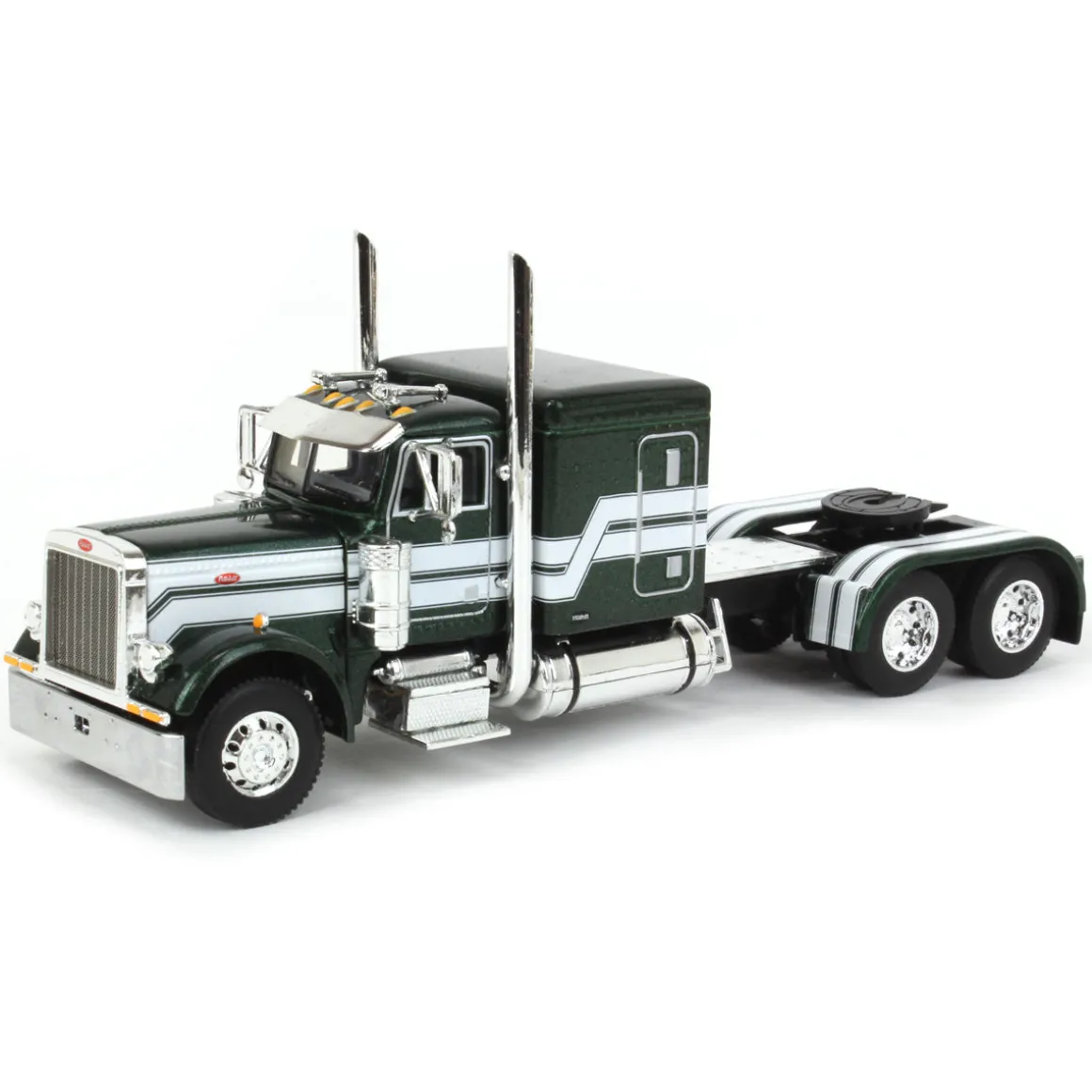 1/64 Metallic Green Husky Peterbilt 379 w/ Fontaine Renegade Lowboy & Husky Manure Spreader, DCP by First Gear