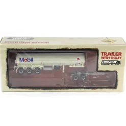 1/64 Mobil Tanker Trailer with Dolly by Highway Replicas