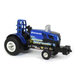 1/64 New Holland Blue Lighting and Blue Streak Pulling Tractor Set