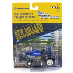 1/64 New Holland Blue Lighting and Blue Streak Pulling Tractor Set