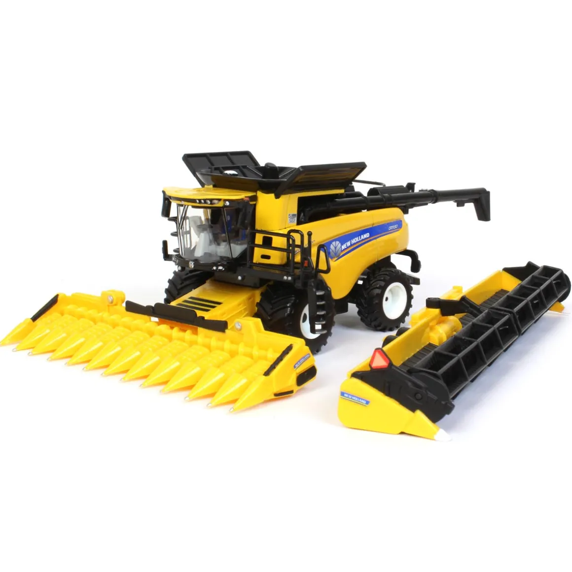 1/64 New Holland CR9.90 Combine w/ Folding Corn Head & Draper Head, 45th Anniv, ERTL Prestige Collection