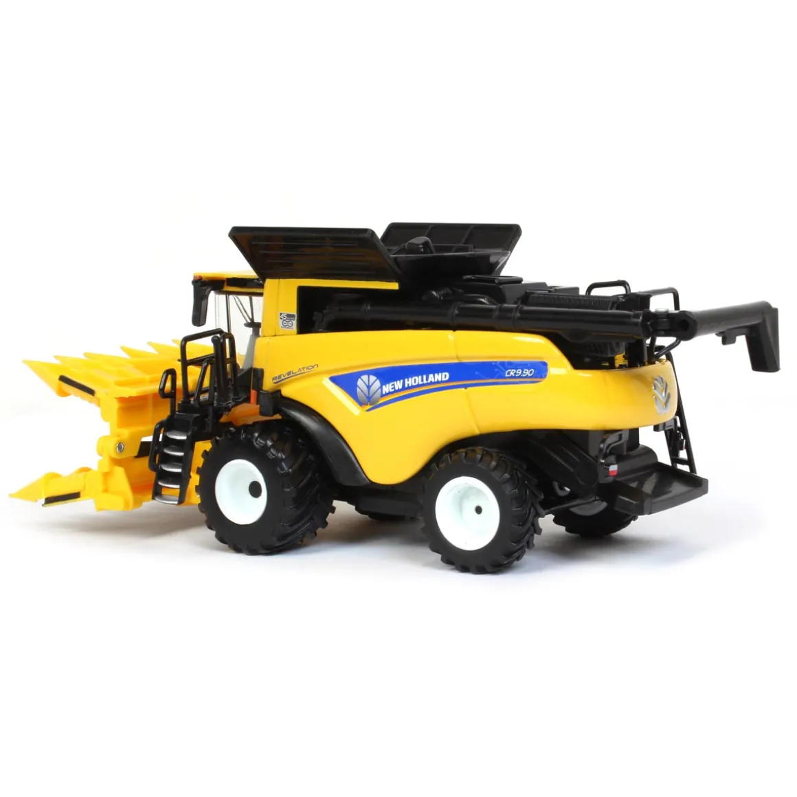 1/64 New Holland CR9.90 Combine w/ Folding Corn Head & Draper Head, 45th Anniv, ERTL Prestige Collection