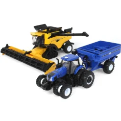 1/64 New Holland CR8.90 SmartTrax Combine Set by ERTL