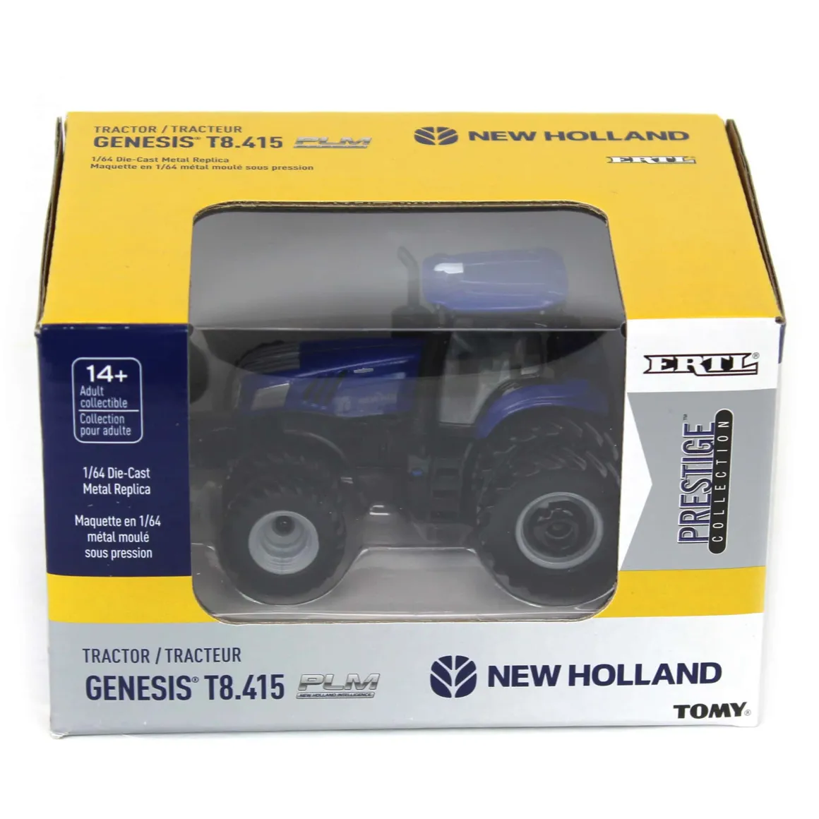 1/64 New Holland GENESIS T8.415 Tractor with Row Crop Duals, ERTL Prestige