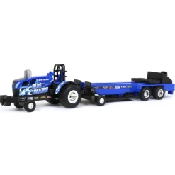 1/64 New Holland "Blue Blazes" Pulling Tractor with Pulling Sled