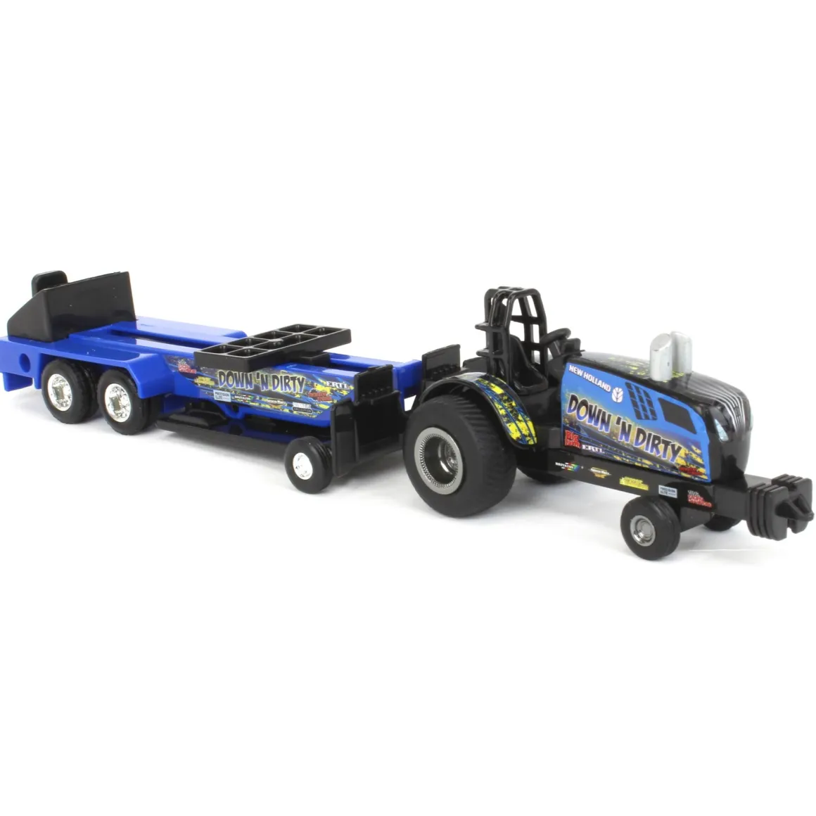 1/64 New Holland "Down 'N Dirty" Pulling Tractor with Sled