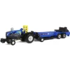 1/64 New Holland "Midnight Blue" Pulling Tractor with Pulling Sled