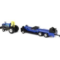 1/64 New Holland "Midnight Blue" Pulling Tractor with Pulling Sled