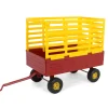 1/16 New Holland Red & Yellow Bale Throw Wagon
