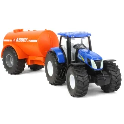 1/50 New Holland Tractor with Single-Axle Abbey Vacuum Tanker by SIKU