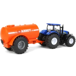 1/50 New Holland Tractor with Single-Axle Abbey Vacuum Tanker by SIKU